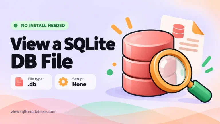 View a SQLite DB File thumbnail