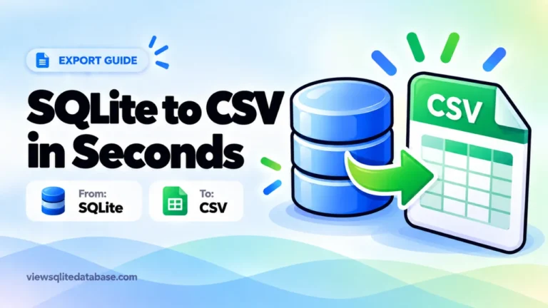 SQLite to CSV in Seconds thumbnail