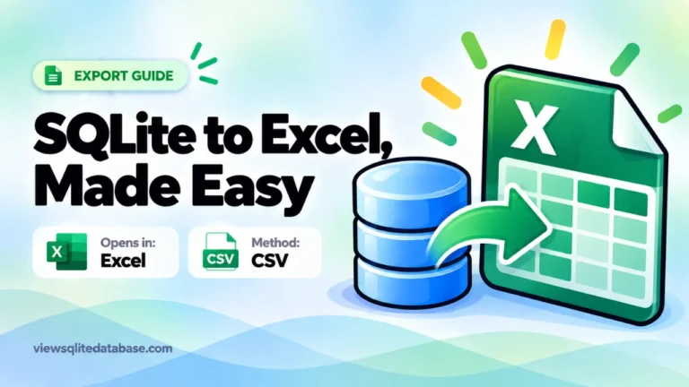 SQLite to Excel, Made Easy thumbnail